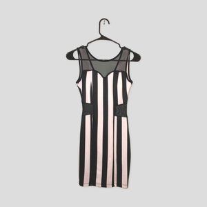 Black and White Striped Dress